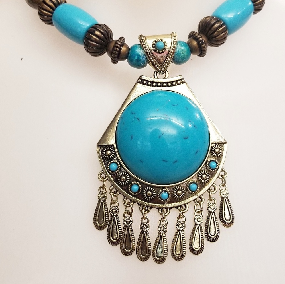 Bohemian, Tibetan style necklace